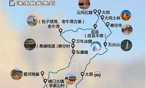 山西旅游线路景点大全,山西景点旅游线路