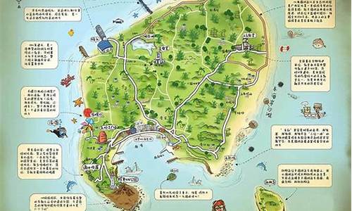 硇洲岛景点分布地图_涠洲岛旅游景点分布