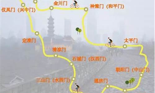 南京城墙骑行路线-南京城墙骑行路线图